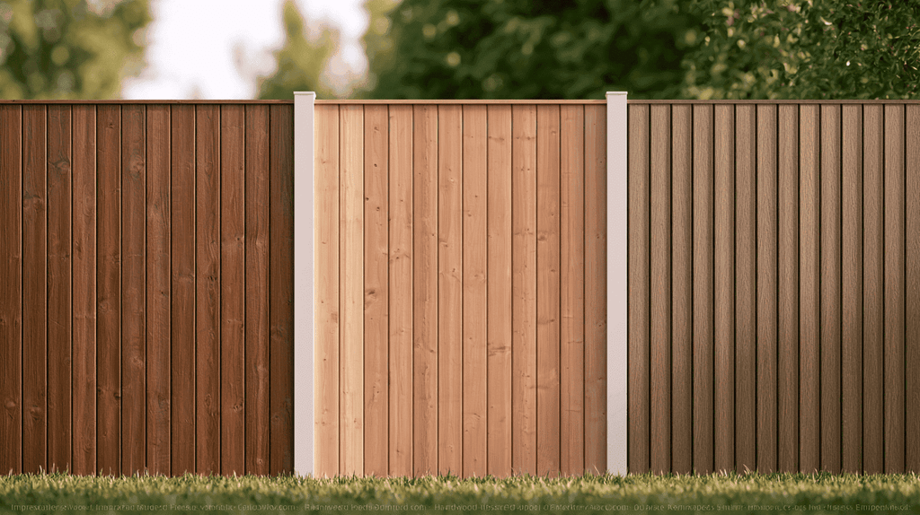 Vergelijking van schuttingmaterialen: geïmpregneerd hout, hardhout en composiet